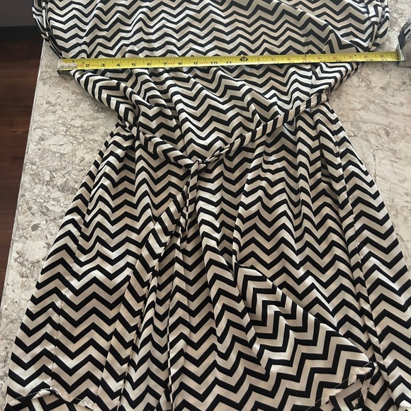 Hippie Rose Dress Zig Zag Design Belt Detail Size XL - Picture 5 of 8